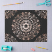 Roos Gold Black Floral Mandala Tissuepapier (Craft)