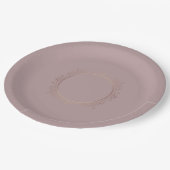 Roos Gold Blank Sjabloon Voeg Jouw tekst legant to Papieren Bordje (Gekanteld)