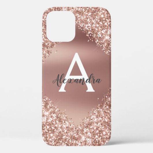 Roos Gold Bling Luxury Case-Mate iPhone Case (Achterkant)