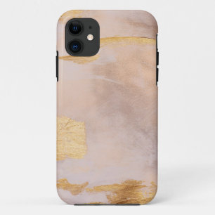 Roos Gold Blush en Gold Texture iPhone 11 Hoesje