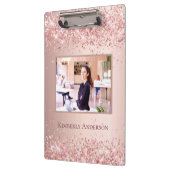 Roos Gold Blush Fotonaam Klembord (Links)