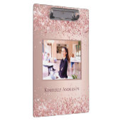 Roos Gold Blush Fotonaam Klembord (Rechts)