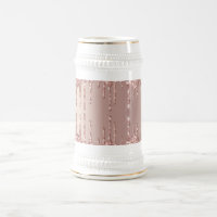 Roos Gold Blush Glitter Sparkle Drift Beer Stein