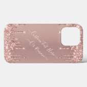 Roos Gold Blush Glitter Sparkle Drivers - Jouw tek Case-Mate iPhone Case (Achterkant (horizontaal))