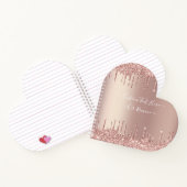 Roos Gold Blush Glitter Sparkle Drivers - Jouw tek Notitieboek (Binnen)