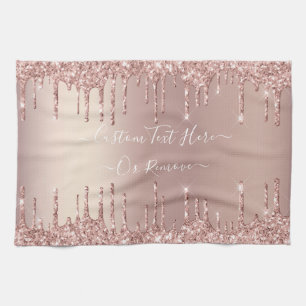 Roos Gold Blush Glitter Sparkle Drivers - Jouw tek Theedoek