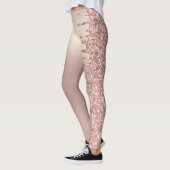 Roos Gold Blush Glitter Sparkle Drivers - Tekst/na Leggings (Links)