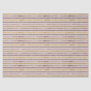 Roos Gold Blush Glitter Stripes Tissuepapier