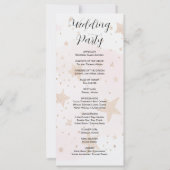 Roos Gold, Blush & Off White Stars trouwprogramma (Achterkant)