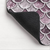 Roos Gold Blush Ombre Glitter Mermaid Scales Muismat (Hoek)