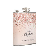 Roos Gold Blush Pink Beste Vrienden Heupfles (Rechts)