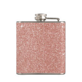 Roos Gold - Blush Pink Glitter and Sparkle Heupfles (Achterkant)