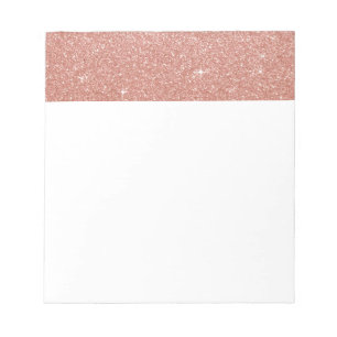 Roos Gold - Blush Pink Glitter and Sparkle Notitieblok