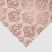 Roos Gold Blush Pink Modern Glam Damask Tissuepapier (Detail)