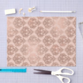 Roos Gold Blush Pink Modern Glam Damask Tissuepapier (Craft)