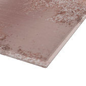 Roos Gold Blush roze geode glitter Snijplank (Hoek)