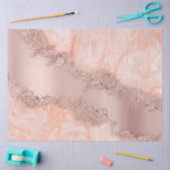 Roos Gold Blush roze geode glitter Tissuepapier (Craft)