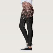 Roos Gold Blush Roze Glitter Glam Leggings (Links)