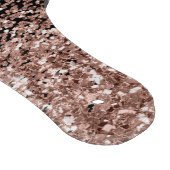 Roos Gold Blush Roze Glitter Monogram Initiaal Snijplank (Hoek)