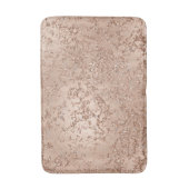 Roos Gold Blush Roze gloed Sparkle Crackle Chic Badmat (Voorkant Verticaal)