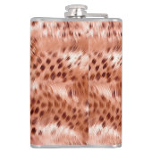 Roos Gold Blush Roze Luipaard Heupfles (Achterkant)