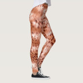 Roos Gold Blush Roze Luipaard Leggings (Rechts)