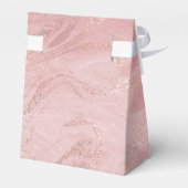Roos Gold Blush Roze marble Favor Gift (dank) Bedankdoosjes (Achterkant)