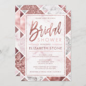 Roos Gold Bridal Shower Kaart (Voorkant / Achterkant)