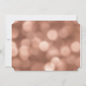 Roos Gold Bridal Shower Uitnodiging, Miss to Mrs. Kaart (Achterkant)