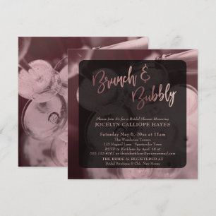 Roos Gold Brunch & Bubble Champagne Foto Kaart