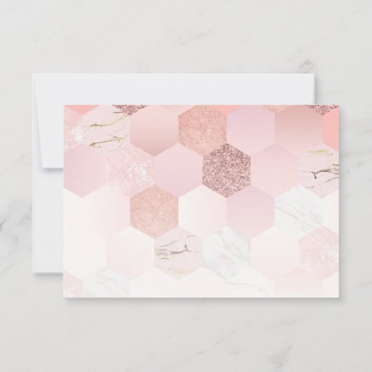 Roos Gold Brush Script 18e verjaardag Save The Date (Achterkant)