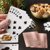 Roos Gold Brushed Metal Signature Script Pokerkaarten (Insitu)