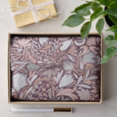 Roos Gold Burgundy Floral Illustration Pattern Tissuepapier (Geschenk)