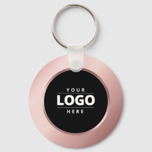 Roos Gold Business Logo QR Code Medewerker Sleutel Sleutelhanger