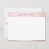 Roos Gold Calligraphy Script Elegant Sjabloon (Achterkant)