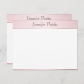 Roos Gold Calligraphy Script Elegant Sjabloon (Voorkant / Achterkant)