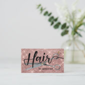 Roos Gold Chic Haarstylist Visitekaartje (Staand voorkant)