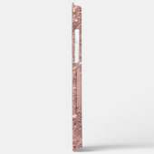 Roos Gold Chic-monogram Case-Mate iPhone Case (Achterkant / Links)