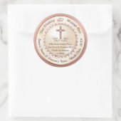 Roos Gold, Christelijke bruiloft voor Stickers (Tas)