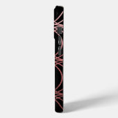 Roos Gold Circle Trellis5 op zwart Case-Mate iPhone Case (Achterkant / Links)