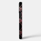 Roos Gold Circle Trellis5 op zwart Case-Mate iPhone Case (Achterkant / Links)