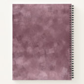 Roos Gold Colour Sjabloon Moderne, aangepaste eleg Notitieboek (Achterkant)