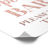 Roos Gold Confetti Popcorn Bar Poster (Hoek)