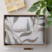 Roos Gold Copper Botanische Glam Moderne Weddensch Tissuepapier (Geschenk)