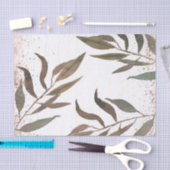 Roos Gold Copper Botanische Glam Moderne Weddensch Tissuepapier (Craft)