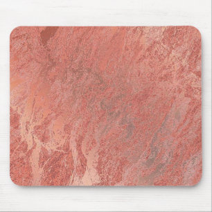 Roos Gold Coral Stone Blush Marble Muismat