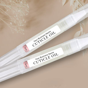 Roos Gold Cosmetic Twist Pen Cuticle Oil Label