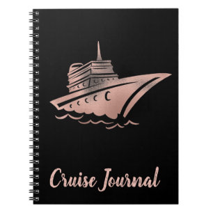 Roos Gold Cruise Ship Vacation Journal Notitieboek