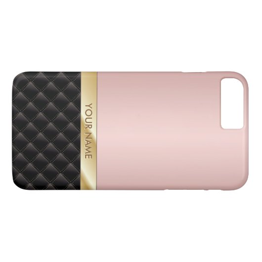 Roos Gold Custom Name Luxe Case-Mate iPhone Case (Achterkant (Horizontaal))