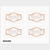  Roos Gold Custom Wedding Sticker (Vel)